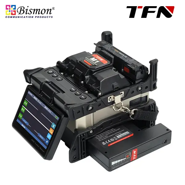 M1 fusion splicer clad alignment 4 Motor LCD 4.3inch for FTTH 